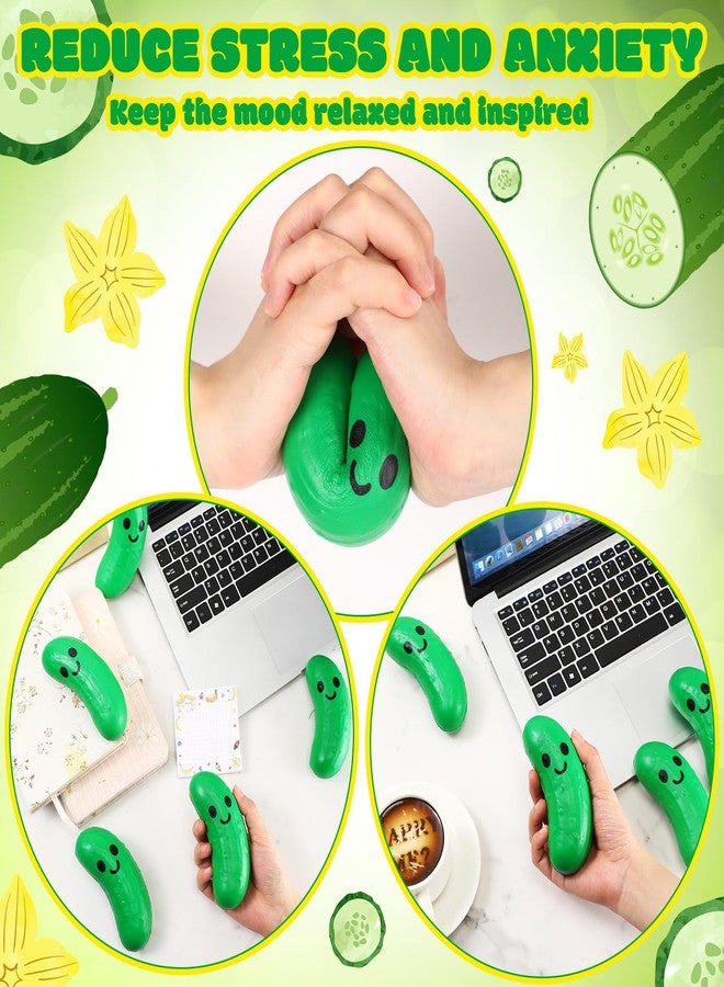 Arrowbash 20 Pcs Food Stress Balls Funny Support Stress Balls Squeezable Foam Funny Mexican Festival Gifts for Employee Teacher Team (Pickle) - Image 4